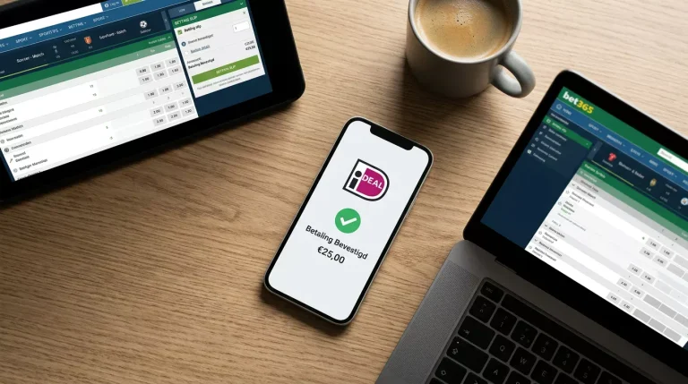 iDEAL betaling op een smartphone bij een bookmaker