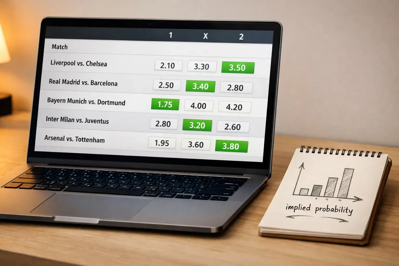 Quoteringen begrijpen bij voetbalweddenschappen