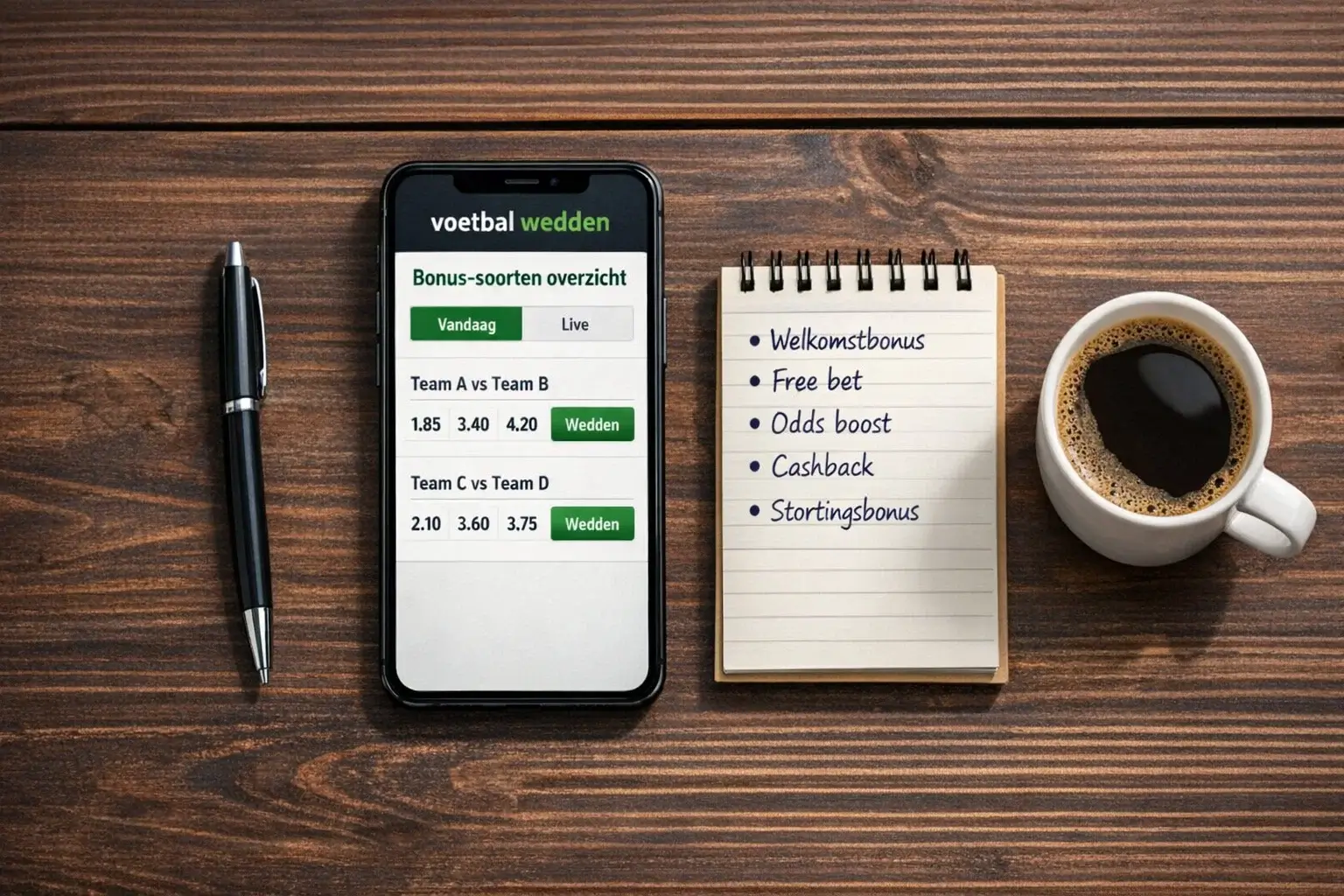 Overzicht van bonussoorten bij voetbalwedden in Nederland