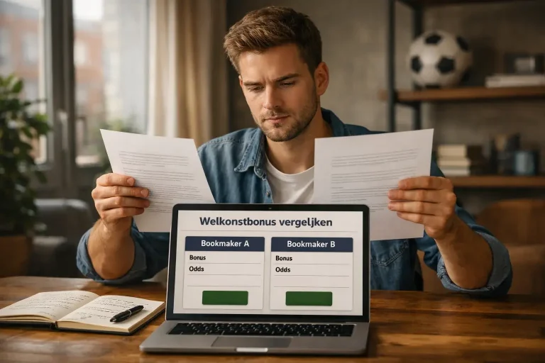 Welkomstbonus sport vergelijken bij Nederlandse bookmakers